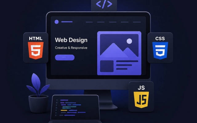 طراحی سایت شخصی، شرکتی و نمونه کار با HTML، CSS و JavaScript