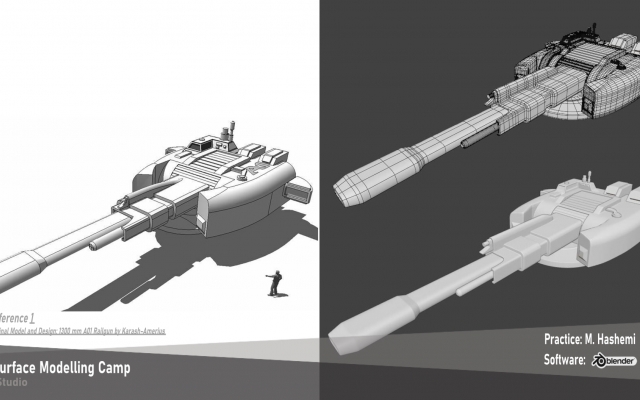 مدلسازی تری دی هاردسرفیس (hardsurface) برای شما انجام بدم.