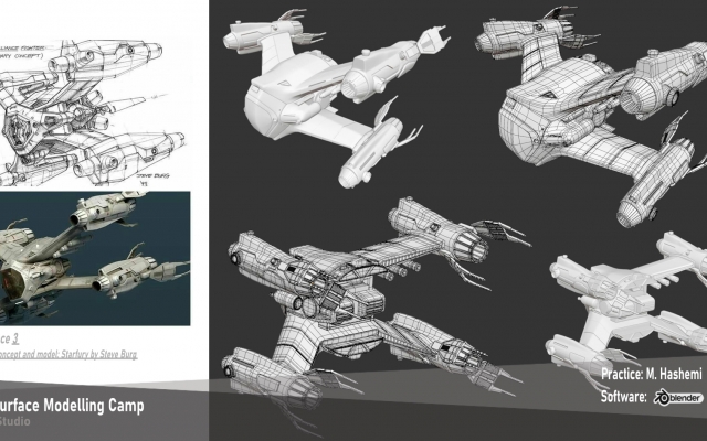 مدلسازی تری دی هاردسرفیس (hardsurface) برای شما انجام بدم.