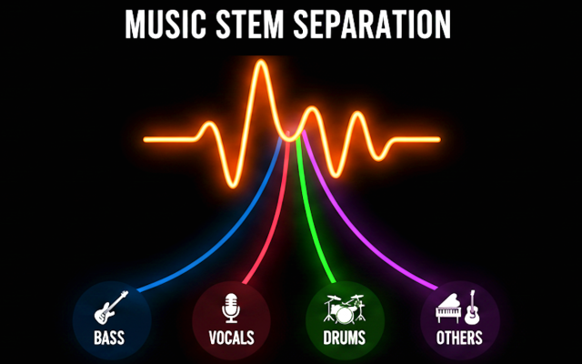 سازها و وکال خواننده رو از فایل موسیقی شما جدا کنم (Stem Separation)