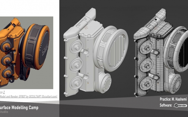 مدلسازی تری دی هاردسرفیس (hardsurface) برای شما انجام بدم.