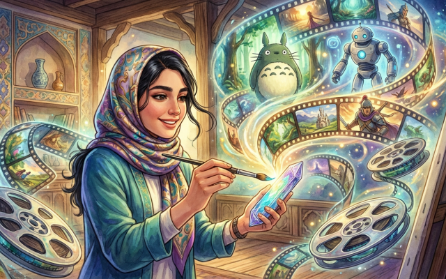 با هوش مصنوعی ویدئوهای تبلیغاتی در سبک داستانی، نریتیو و CGI بسازم.